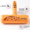 ChomChom pet hair remover roller with a bright orange handle and dog pattern.